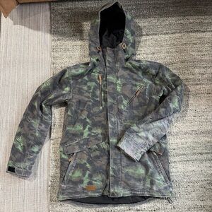 Lib Tech Storm Factory 20K Waterproof Jacket - Men, Medium Camo #X3A - Large